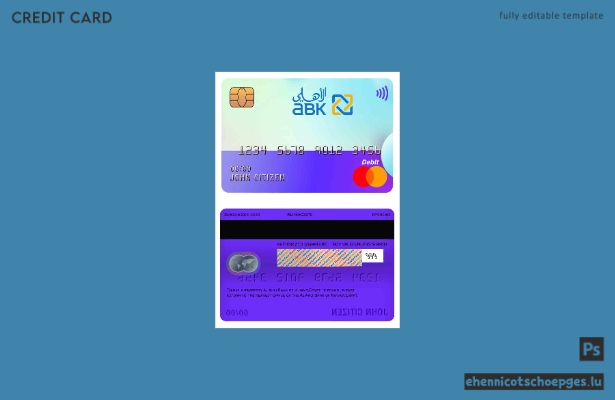 Egypt Al Ahli Bank of Kuwait Mastercard Beispielvorschau